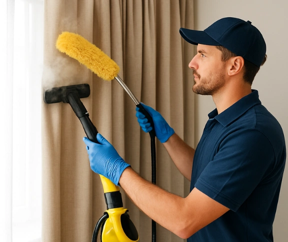 Trusted drapes cleaning technician Matty Curtain Cleaning deakin-vic QLD