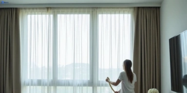 Delicate sheer drape cleaning deakin-vic Matty Curtain Cleaning